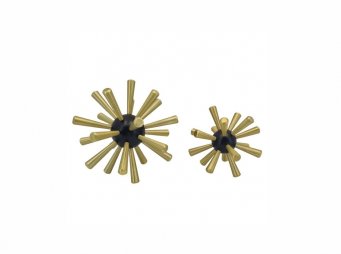 71306 2li Set Metal Kirpi Obje 20x20cm